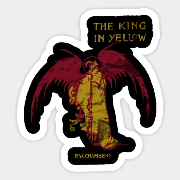 King In Yellow Sticker by traceygurney